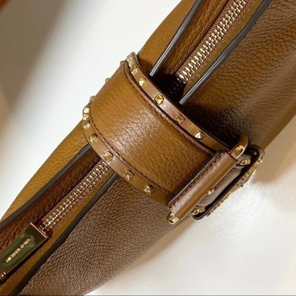 MICHAEL KORS Brown Leather Shoulder Handbag NWT - Picture 5 of 13